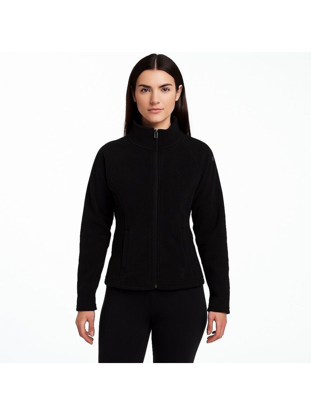 Spyder Sherpa Jacket Women Small Black Furry Full Zip Soft Lined Cozy Outerwear